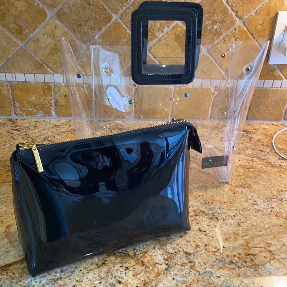 Staud Plastic Tote with Rhinestones - Picture 2 of 6